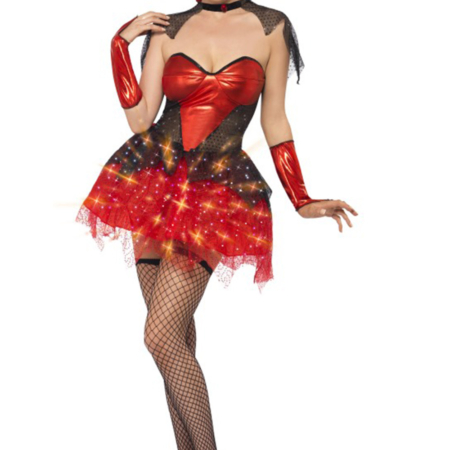 costume sexy vampiressa rossa halloween , carnevale o altre feste a tema - Mazzucchellis