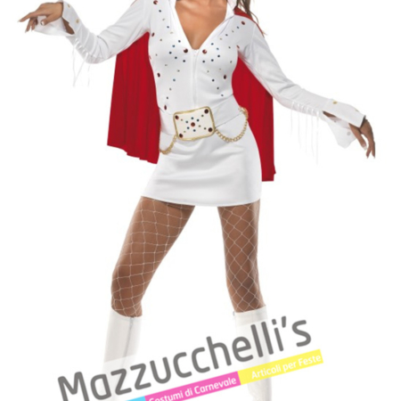 Costume Sexy Elvis Bianco - Mazzucchellis