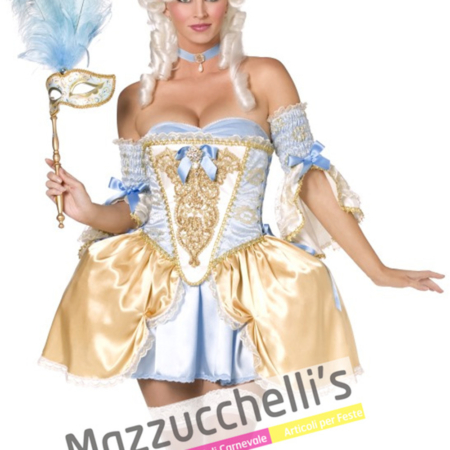 costume sexy dama azzurra anni '700 '800 - Mazzucchellis