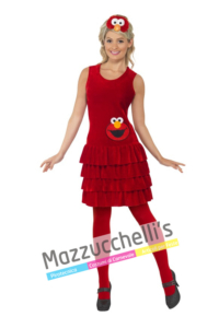 Costume Donna Elmo – Sesame Street- Mazzucchellis