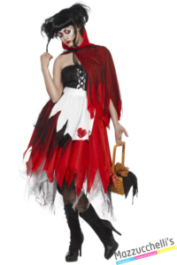 costume fiaba cappuccetto rosso horror halloween , carnevale o altre feste a tema - Mazzucchellis