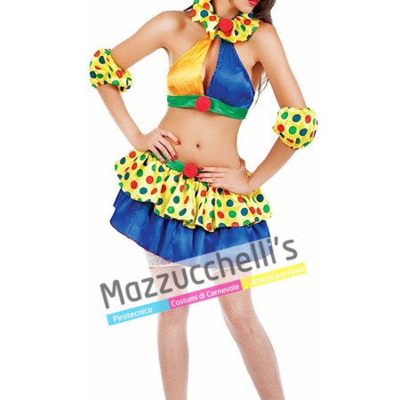 Costume Sexy Clown Pagliaccetta -Mazzucchellis