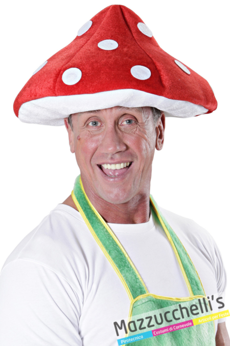 cappello fungo del bosco super mario carnevale halloween altre feste a tema - Mazzucchellis