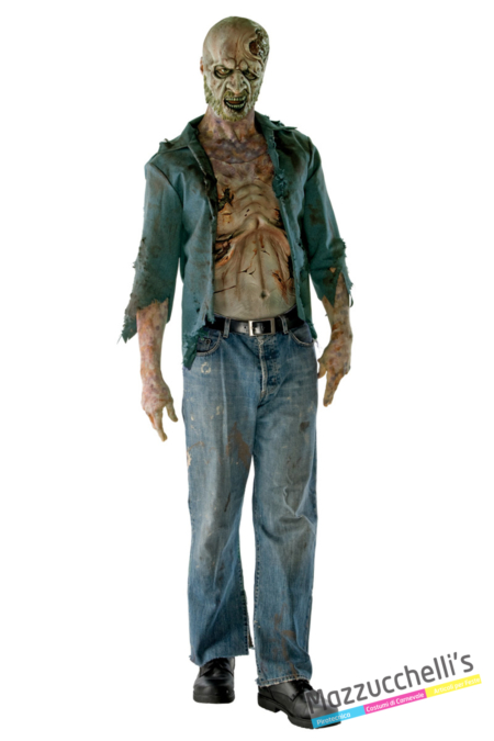 COSTUME ZOMBIE CARNEVALE HALLOWEEN O ALTRE FESTE A TEMA - MAZZUCCHELLIS