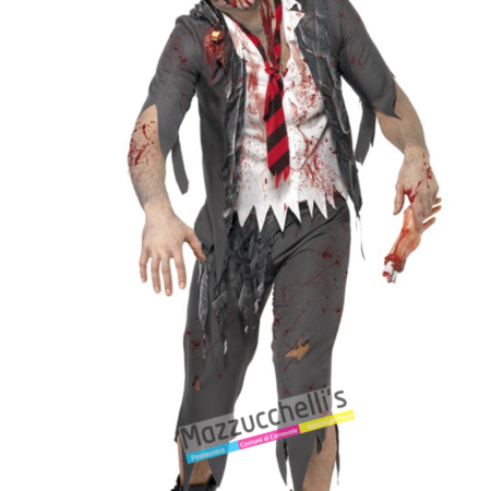 costume studente school horror zombie carnevale halloween o altre feste a tema - Mazzucchellis