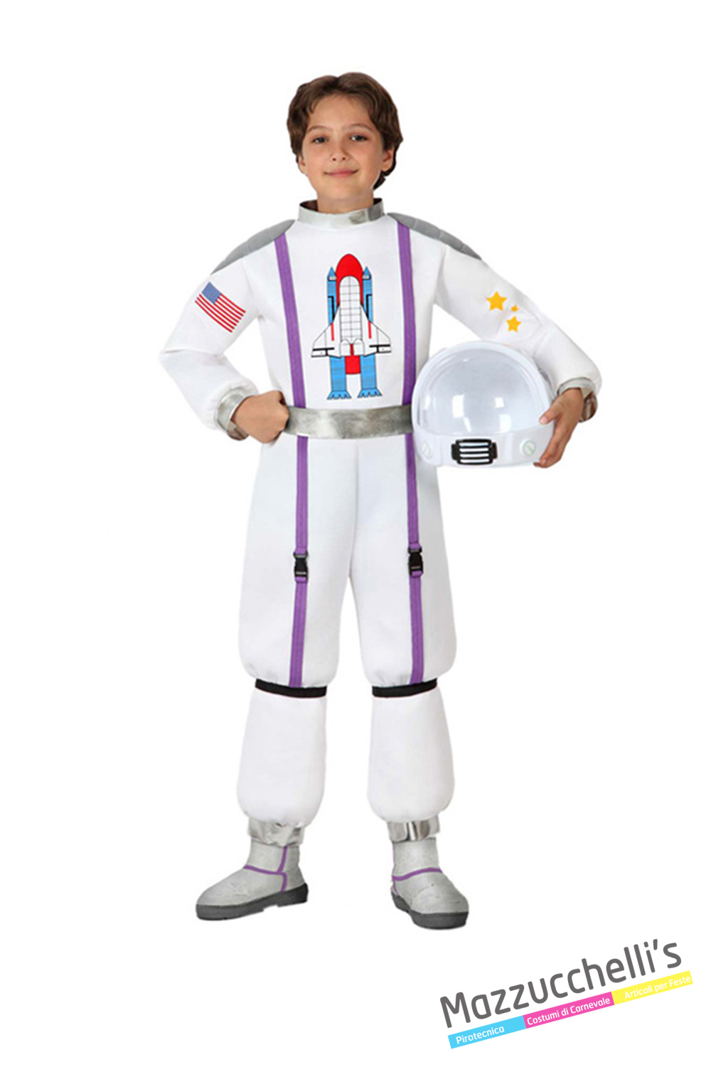 costume bambino mestieri astronauta spazio carnevale halloween o