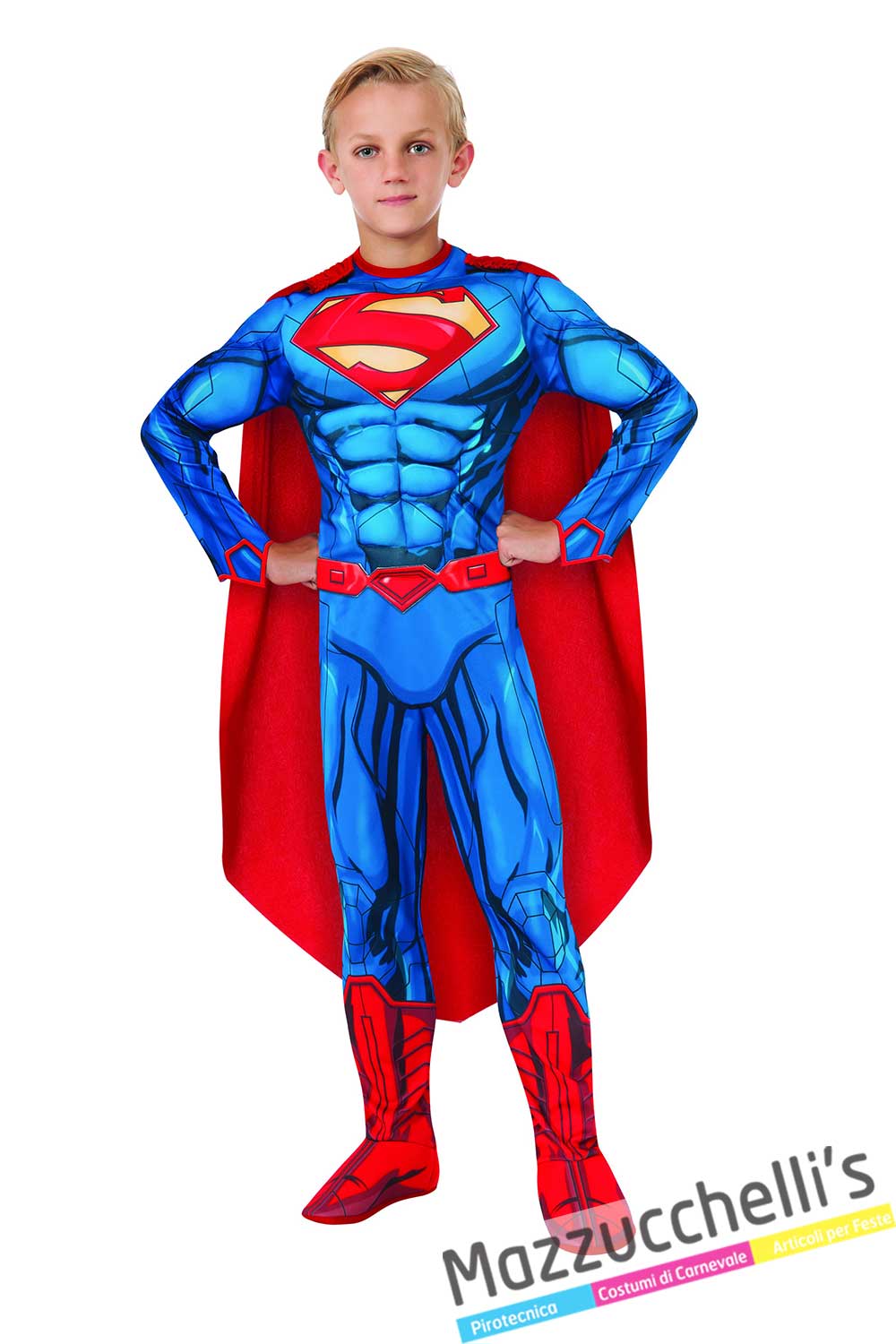 costume-bambino-supereroe-superman-ufficiale---Mazzucchellis • %