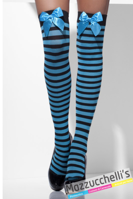 calze parigine azzurre e nere alice nel paese delle meraviglie film - Mazzucchellis