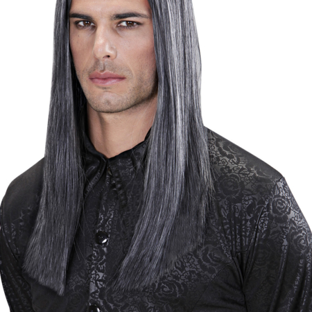 parrucca grigia lunga professionale Dream Hair Quality vampiro carnevale halloween o altre feste a tema - Mazzucchellis