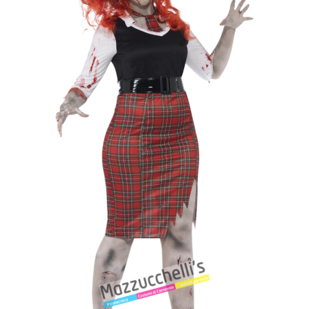 costume studentessa zombie halloween , carnevale o altre feste a tema - Mazzucchellis