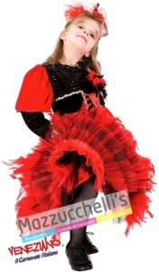 Costume bambina Carnevale Ballerina Can can