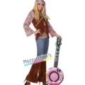 Banjo Gonfiabile Rosa hippie '70 peace and love carnevale halloween e altre feste a tema