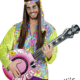 Banjo Gonfiabile Rosa hippie figlai dei fiori - Mazzucchellis