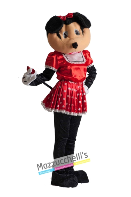 Costume Donna Adulta Cartone Mascotte Topolina Minnie Mickey Mouse