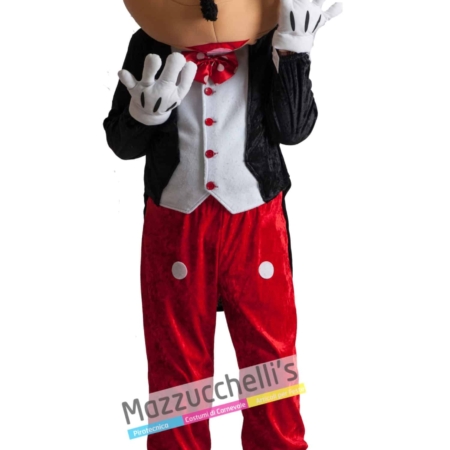 Costume Uomo Adulto Cartone Mascotte Topolino Mickey Mouse
