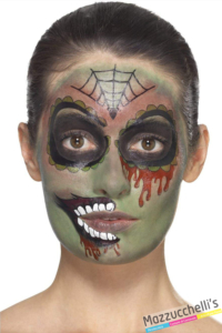 KIT MAKE UP trucco MOSTRI day of the dead zombie carnevale halloween feste a tema - Mazzucchellis