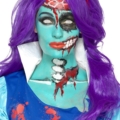 make-up trucco lattice azzurro turchese carnevale halloween feste a tema - Mazzucchellis