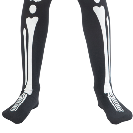 calze collant bambina scheletro 4-9 anni carnevale Halloween e altre feste a tema - Mazzucchellis