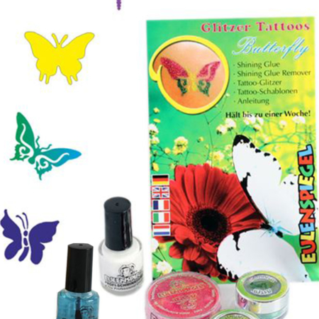kit tatuaggi glitter farfalla carnevale halloween e altre feste a tema - Mazzucchellis