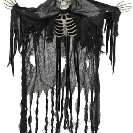 addobbo scheletro fantasma con luce carnevale halloween o altre feste a tema - Mazzucchellis