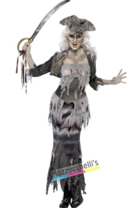 costume donna pirata fantasma halloween , carnevale o altre feste a tema - Mazzucchellis