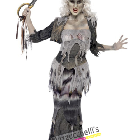 costume donna pirata fantasma halloween , carnevale o altre feste a tema - Mazzucchellis