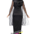costume film famiglia addams Morticia halloween , carnevale o altre feste a tema - Mazzucchellis