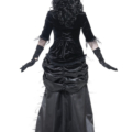 costume gotica dama fantasma vedova nera halloween , carnevale o altre feste a tema - Mazzucchellis