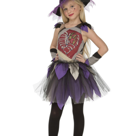 costume strega scheletro bambina carnevale halloween o altre feste a tema - Mazzucchellis