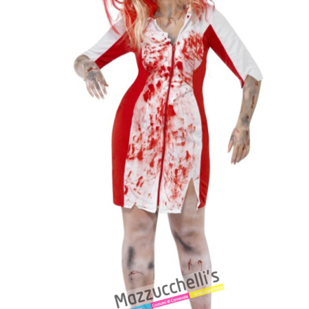 costume zombie infermiera costume halloween , carnevale o altre feste a tema - Mazzucchellis