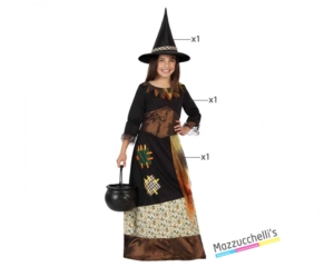 costume bambina strega carnevale halloween o altre feste a tema - Mazzucch