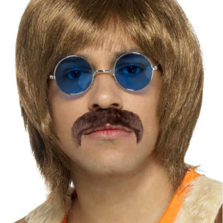 parrucca baffi e occhiali anni '60 - Mazzucchellis