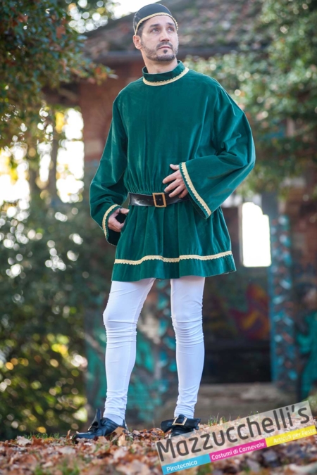 229-xl costume cavaliere-medievale-verde---Mazzucchellis