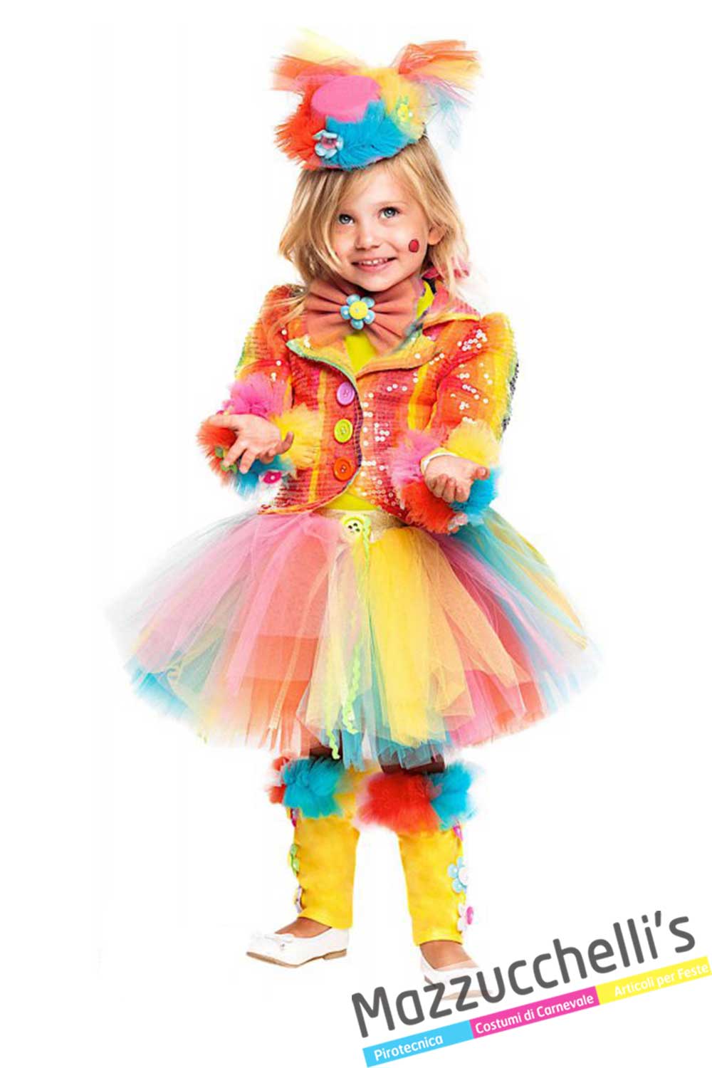 costume-bambina-clown-pagliaccio-circo---Mazzucchellis • %