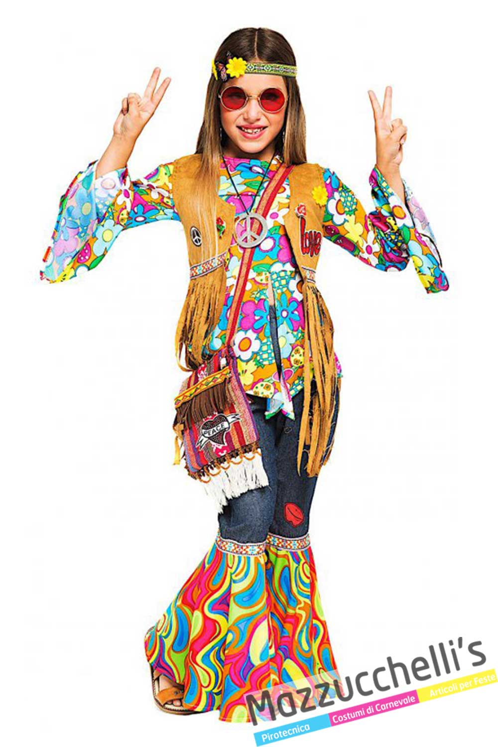 costume-hippie-anni-'60-figlia-dei-fiori-ragazza---Mazzucchellis • %