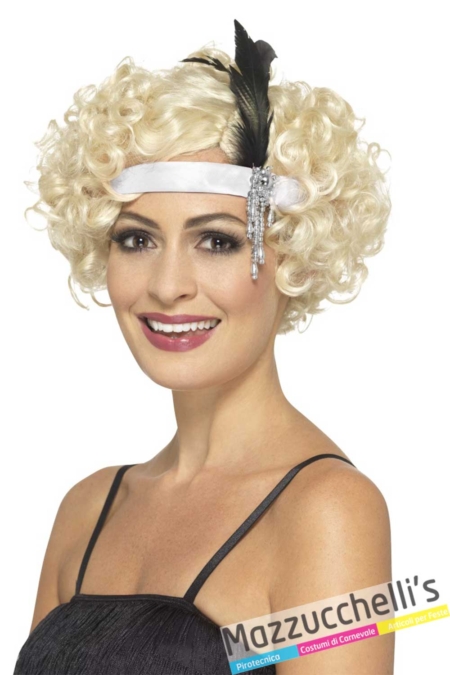 fascia-charleston-bianca-con-piuma-nera-Anni-'20---Mazzucchellis
