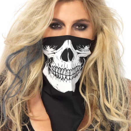 maschera-bandana-scheletro-halloween-carnevale---Mazzucchellis