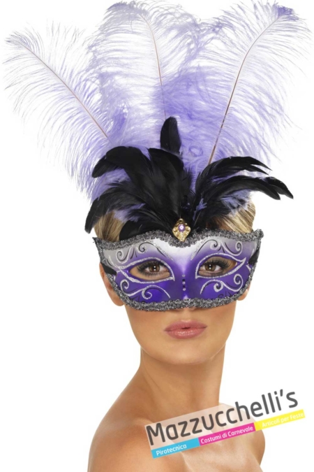 maschera-veneziana-viola-elegante---Mazzucchellis