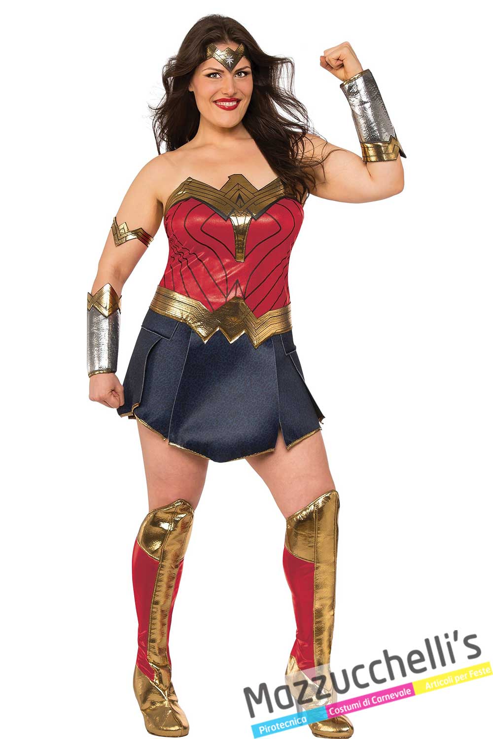 CARNEVALE COSTUME VESTITO Wonder Woman Donna Taglia S EUR 39,00