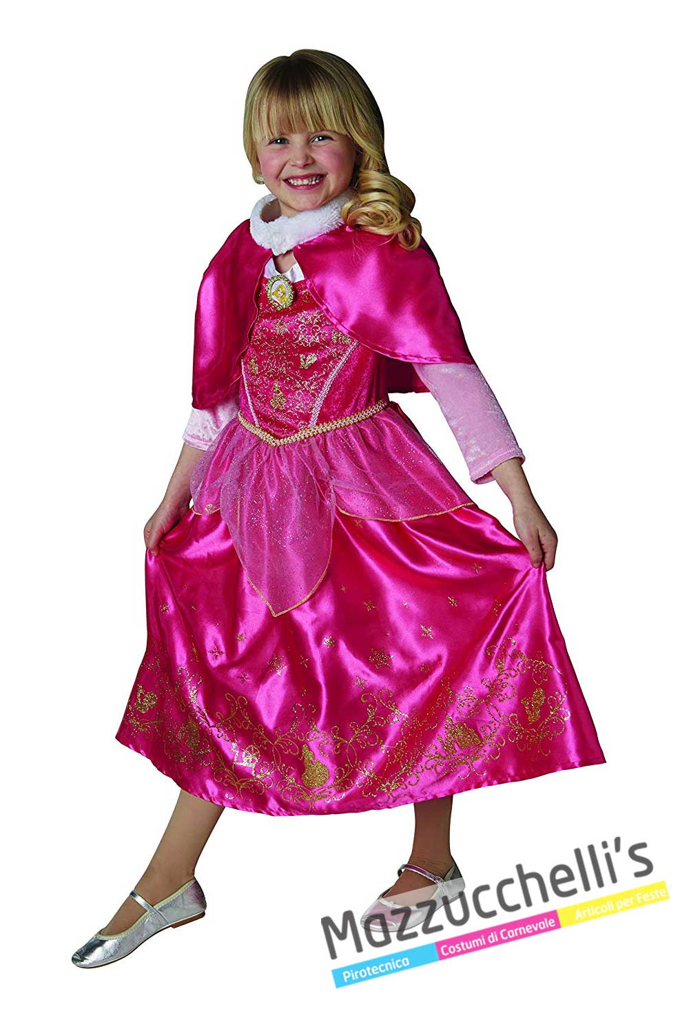 Costume Carnevale Sartoria Bambina Principessa Aurora-varie taglie 